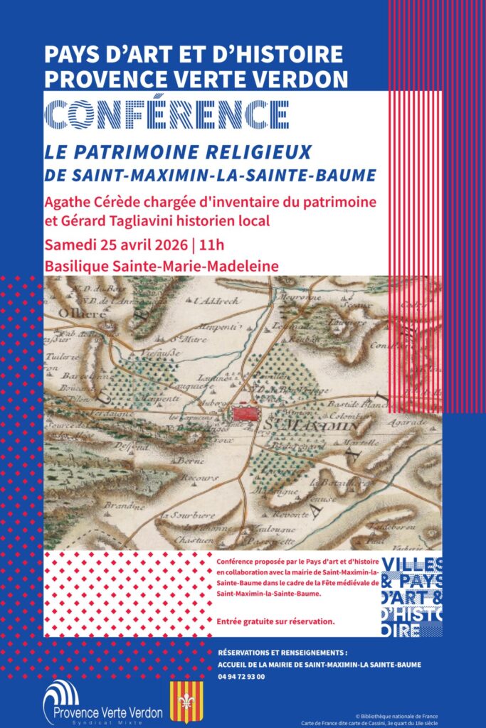 Conférence de restitution de l’inventaire du patrimoine religieux architectural de Saint-Maximin-la-Sainte-Baume